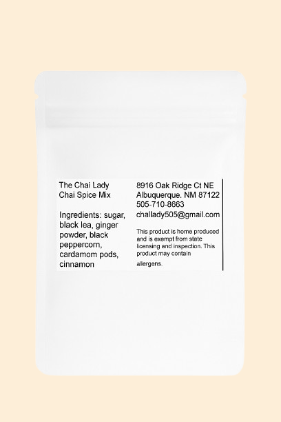 Chai Spice Packet With Sugar